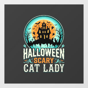 Halloween Scary Cat Lady Haunted House Design_1