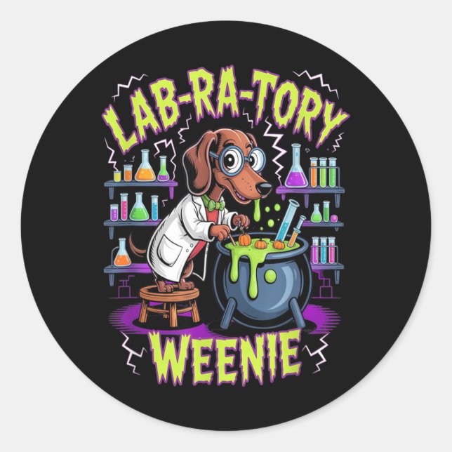 Halloween Scary Classic Round Sticker (Front)
