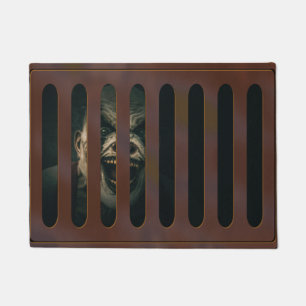 Halloween Scary Clown in Storm Grate Doormat