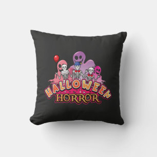 Halloween Scary Clowns Horror Cushion
