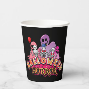 Halloween Scary Clowns Horror    Paper Cups