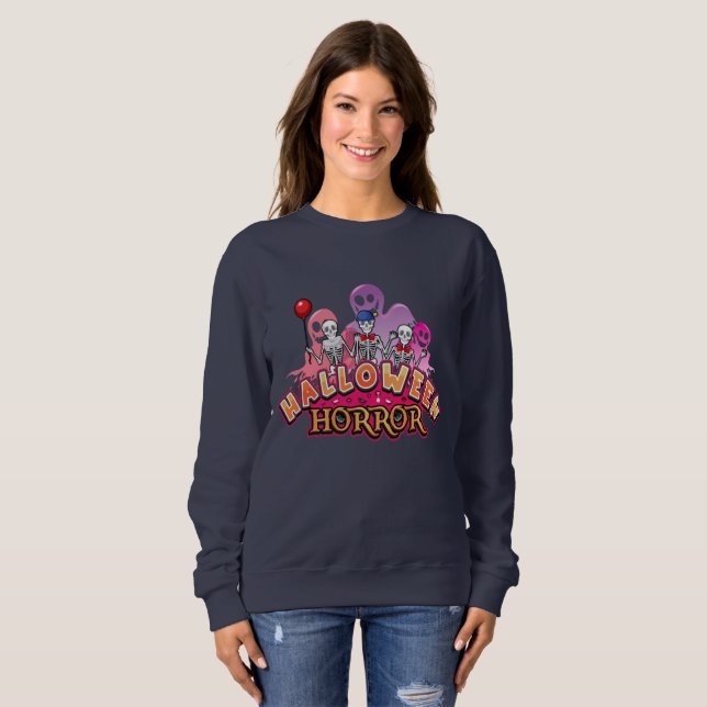 Halloween Scary Clowns Horror    Sweatshirt (Front Full)