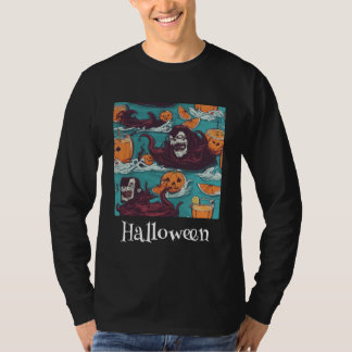 Halloween Scary Evil Pumpkin T-Shirt