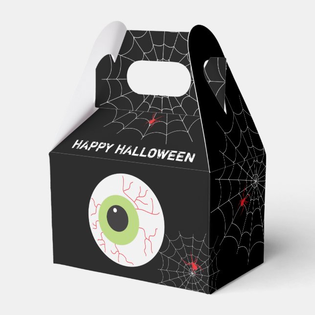 Halloween Scary Eyeball  Favour Box (Front Side)