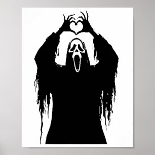 Halloween Scary Face Horror Poster 