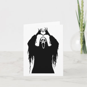 Halloween Scary Face Horror Poster Card