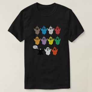 Halloween Scary Faces Boo Sheet T-Shirt