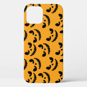 Halloween: scary faces, vintage style. iPhone 12 case