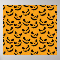 Halloween: scary faces, vintage style.