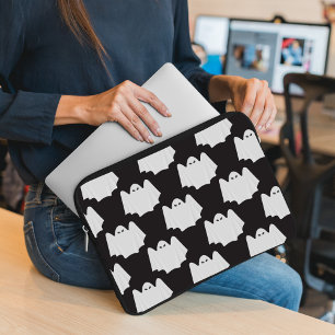 Halloween, Scary Ghost, Trick Or Treat, Boo Laptop Sleeve