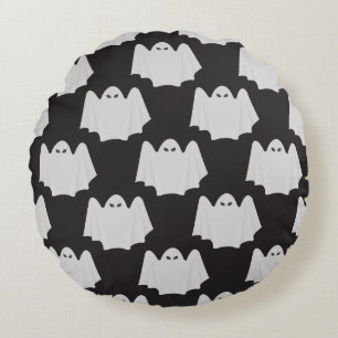 Halloween, Scary Ghost, Trick Or Treat, Boo Round Cushion