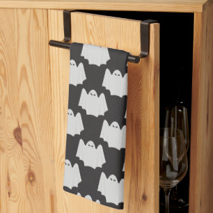 Halloween, Scary Ghost, Trick Or Treat, Boo Tea Towel