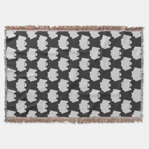 Halloween, Scary Ghost, Trick Or Treat, Boo Throw Blanket