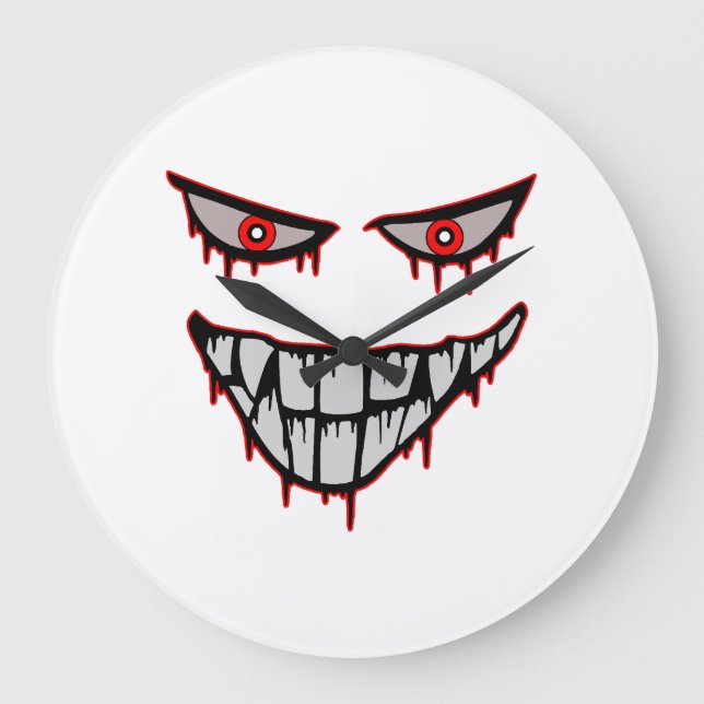 Halloween - Scary Large Clock (Front)