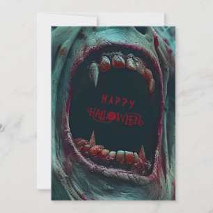   HALLOWEEN SCARY MONSTER COSTUME PARTY INVITATION