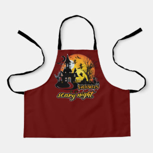 Halloween Scary Night Apron