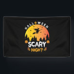 Halloween Scary Night Birthday Banner<br><div class="desc">Halloween Scary Night Birthday</div>