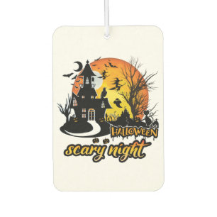 Halloween Scary Night Car Air Freshener