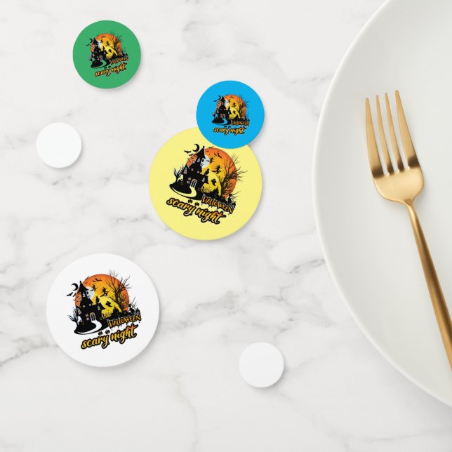 Halloween Scary Night Confetti (Group)