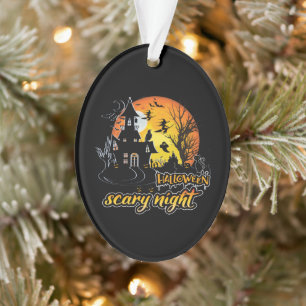 Halloween Scary Night Ornament