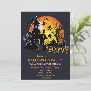 Halloween Scary Night Planner Party Invitation