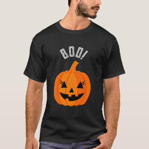 Halloween Scary Orange Jack-O-Lantern Custom Boo T-Shirt