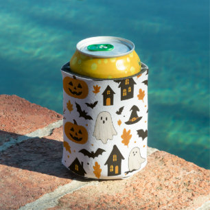 Halloween Scary Pattern – Spooky & Festive Can Cooler