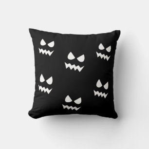 Halloween Scary Pumpkin Ghost Face  Cushion