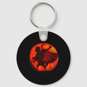 Halloween scary pumpkin headless horseman JackOLan Key Ring
