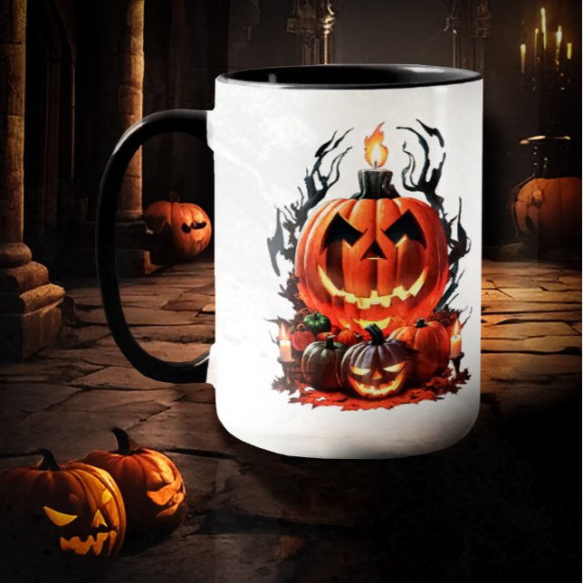 Halloween Scary Pumpkin Mug (Creator Uploaded)