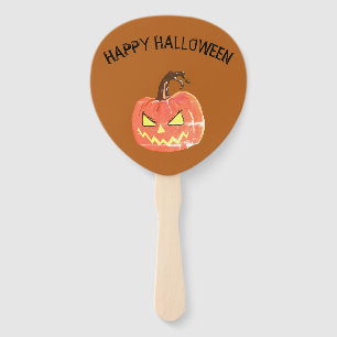 Halloween Scary Pumpkin Paddle Hand Fan