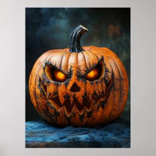 Halloween Scary Pumpkin Poster
