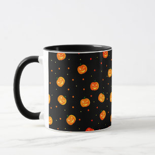 Halloween Scary Pumpkins Jack-o'-Lantern Pattern  Mug