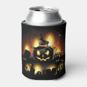 Halloween - Scary Pumpkins w/Hat Can Cooler