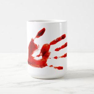 Halloween Scary Red Hand (Style No. 1) Coffee Mug