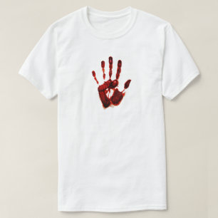 Halloween Scary Red Hand (Style No. 2) T-Shirt