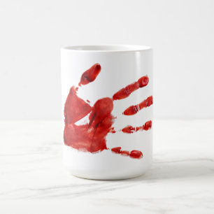 Halloween Scary Red Hand (Style No. 3) Coffee Mug