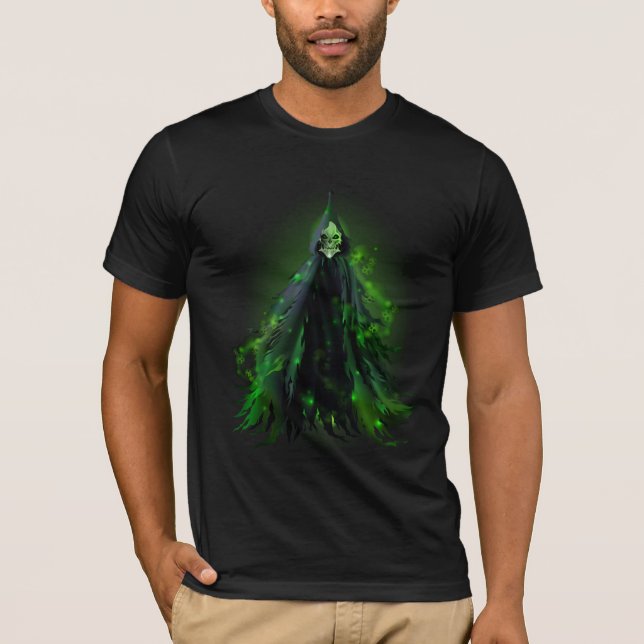 Halloween Scary Skeleton Reaper 1 T-Shirt (Front)