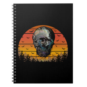HALLOWEEN SCARY SKULL NOTEBOOK