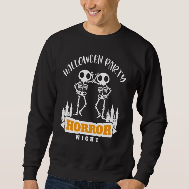 Halloween Scary Skull Sweatshirt (Front)