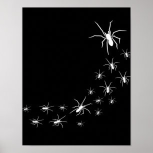 Halloween Scary Spider   Spider Lover Gift Idea Poster