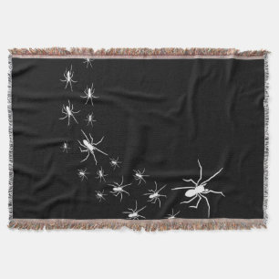 Halloween Scary Spider Spider Lover Gift Idea Throw Blanket