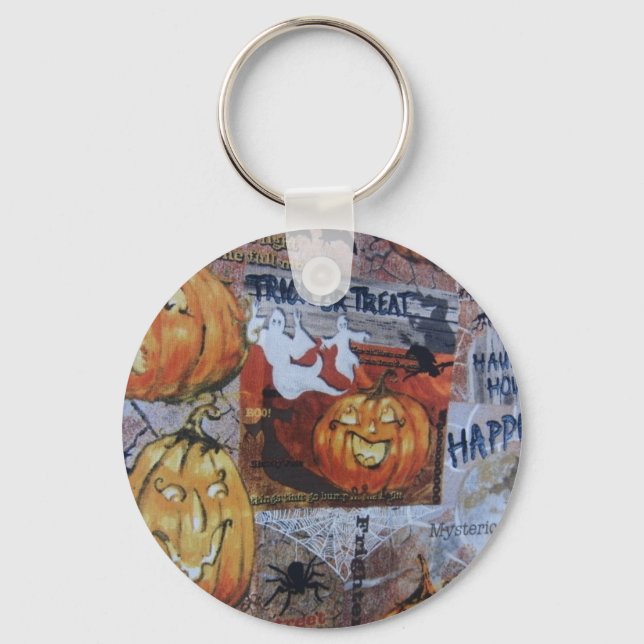 Halloween Scene Key Ring (Front)