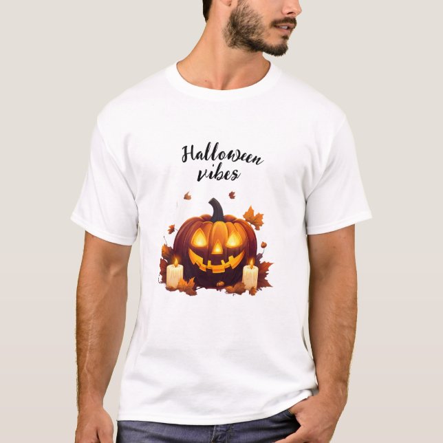 Halloween scene T-Shirt (Front)