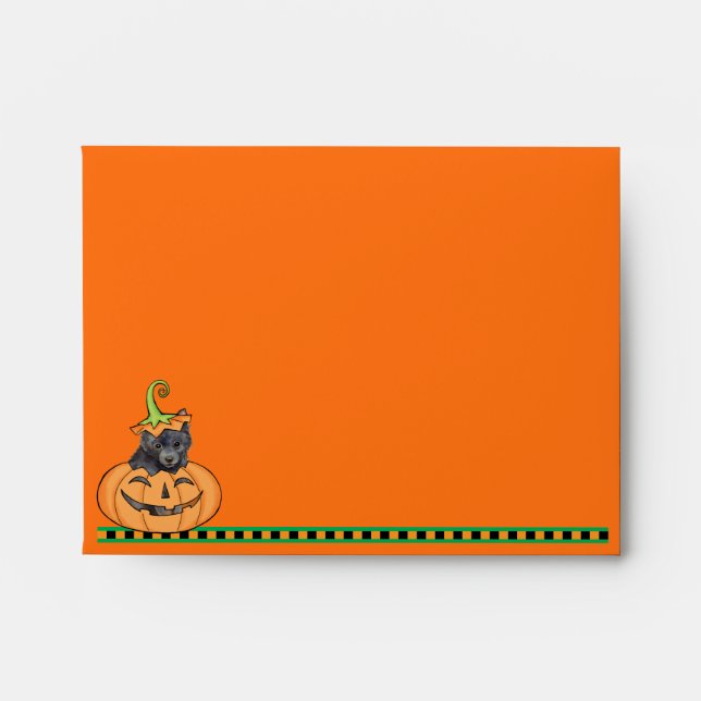 Halloween Schipperke Envelope (Front)