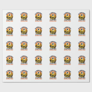 Halloween School Bus Witch Vintage Teacher Design_ Wrapping Paper