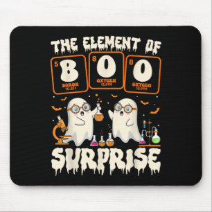 Halloween Science Ghost Teacher The Element Of Sur Mouse Pad