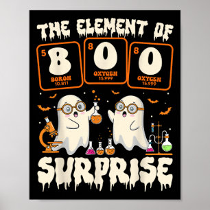 Halloween Science Ghost Teacher The Element Of Sur Poster