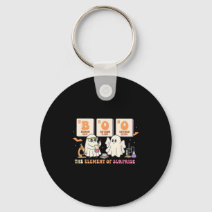 Halloween Science Teacher Boo Ghost The Element Of Key Ring