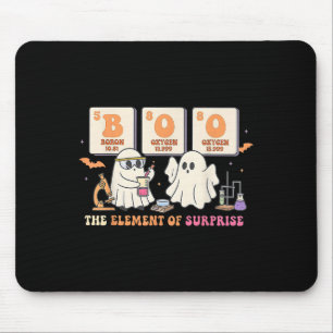Halloween Science Teacher Boo Ghost The Element Of Mouse Pad
